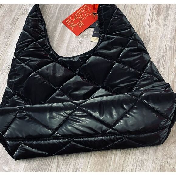 House of Harlow 1960 Quilted Puffer Tote Bag Purse Set - Picture 7 of 7